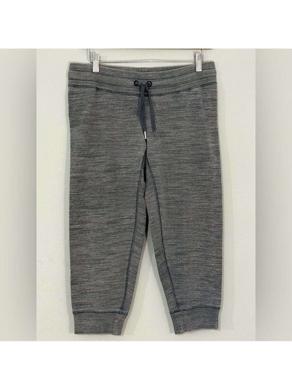 Lululemon Tea Lounge Crop Commuter Denim Fossil Coal Sz 6 Jogger